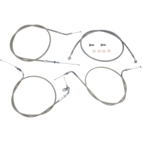BARON Stainless Handlebar Cable/Line Kit YAMAHA XVS 650 98-11