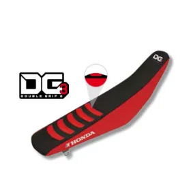 Blackbird sėdynės užvalkalas DOUBLE GRIP 3 Honda CR / CRF 125-450cc 02-07 Raudona/Juoda