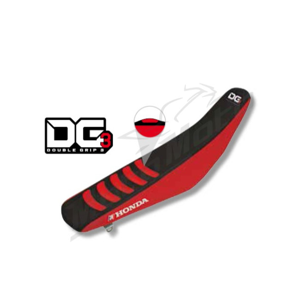 Blackbird sėdynės užvalkalas DOUBLE GRIP 3 Honda CR / CRF 125-450cc 02-07 Raudona/Juoda