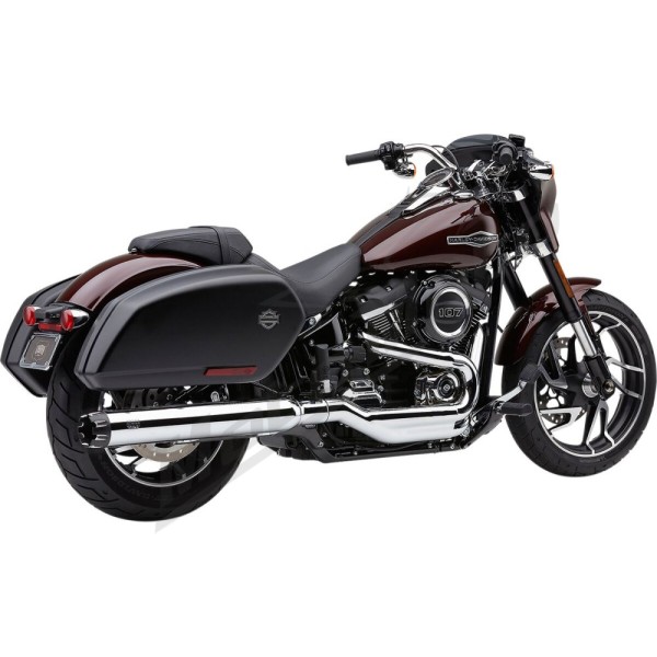 COBRA Neighbor Hater Dual Cut Slip-On Muffler Harley Davidson FLSB 1750cc 18-20