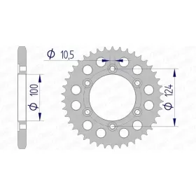 AFAM Aluminium Rear Sprocket 525 37-43 teeth DUCATI SPORT TOURING / GT 916-1000cc 98-10