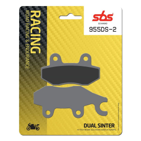 SBS DS Racing 955DS-2 Dual Sintered Brake Pads Kawasaki EX 400cc 18-23
