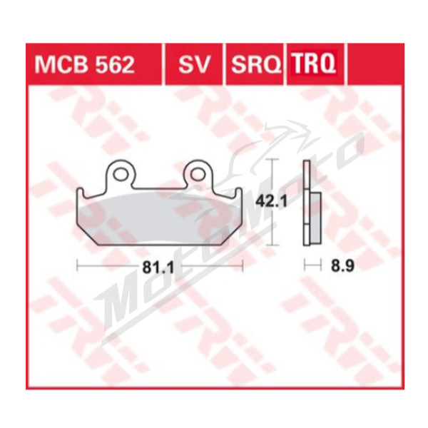 TRW KH121 sinter racing Brake Pads Honda CMX / CBR / XRV 450-750cc 86-94