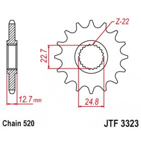 Front sprocket JTF3323