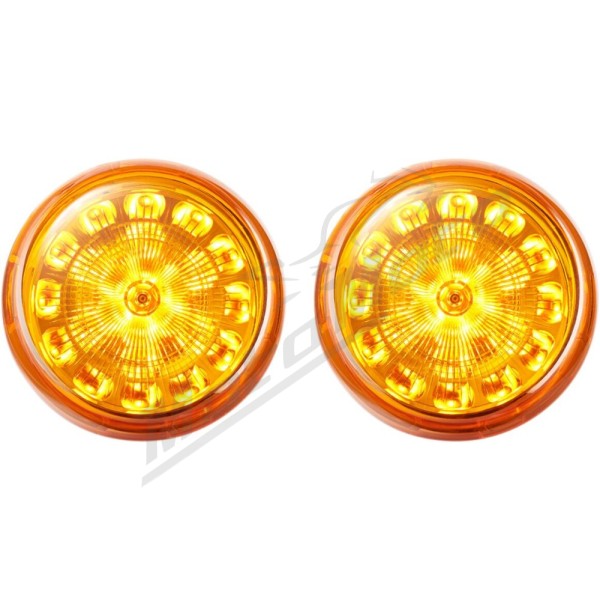 CUSTOM DYNAMICS ProBEAM® Turn Signal Inserts Harley Davidson FLD / FLFB / FLFBS 883-1923cc 85-23