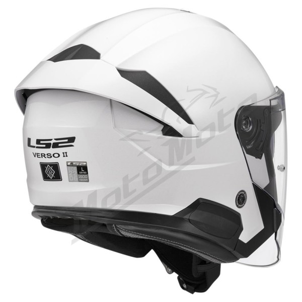 LS2 OF618 VERSO 2 SOLID helmet - White, S