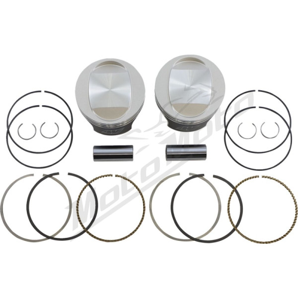 WISECO Tracker Series Piston Kit Harley Davidson 1450cc 99-06 Ø98.36