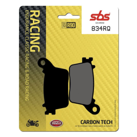 SBS 834RQ RQ Road Racing Carbon Tech Brake Pad Honda / Kawasaki / Suzuki / Yamaha 600-1000cc 06->