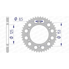 AFAM Aluminium Ultra-Light Rear Sprocket 520 41-53teeth