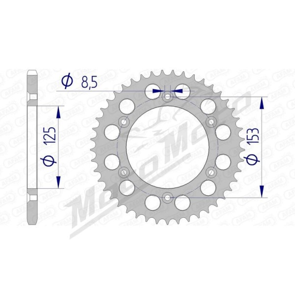 AFAM Aluminium Ultra-Light Rear Sprocket 520 41-53teeth