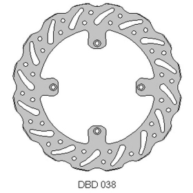 Delta braking front brake disc (260x120x3mm) Husqvarna CR / WR / TR / TE / TC 125-610 00-13