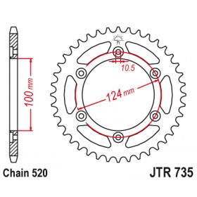 Rear sprocket JTR735