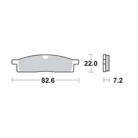 BRAKE PADS FERODO FDB2015SG / MCB558 OFFROAD