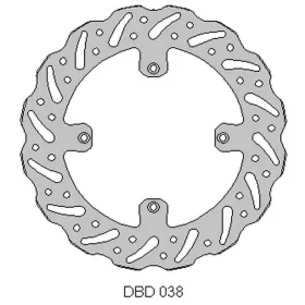 Delta braking front brake disc (260x120x3mm) Husqvarna CR / WR / TR / TE / TC 125-610 00-13