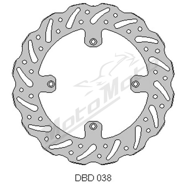 Delta braking front brake disc (260x120x3mm) Husqvarna CR / WR / TR / TE / TC 125-610 00-13