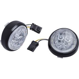 CIRO LED Fang® Front Signal Light Inserts HARLEY DAVIDSON XL / FLD / FLFBS / FLHCS / FLHTKSE / FLHXSE / FLS / FLSTC / FLSTF / FLSTFB / FLSTN / FXDC / FXDL 883-1923 01-25
