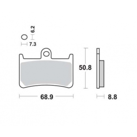 BRAKE PADS FERODO FDB605P / MCB611 STANDARD PLATINUM