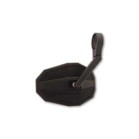 HIGHSIDER smart Bar End Mirror Straight Black Short (1pc) Aprilia / BMW / Kawasaki / KTM / Moto Guzzi / Suzuki / Yamaha 125-1200cc 125-1200cc 01-24
