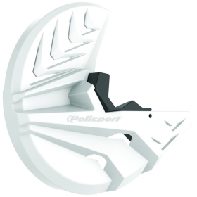 Polisport disc protection with front fork bottom protection GasGas EC, MC/ Husqvarna FC, FE, TC, TE/ KTM EXC, SX, XC-W, SX-F, EXC-F/ Sherco SE-F, SE 125/500cc 15-24 White