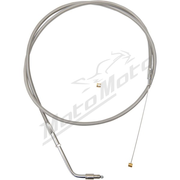 LA CHOPPERS Stainless Braided Handlebar Throttle Cable Harley Davidson 883-1200 07-22