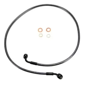 MAGNUM SHIELDING Single Disc Front Brake Line Black Harley Davidson FLS / FLSTC / FLSTCI / FXCW / FXCWC 1450/1690 00-14 112cm