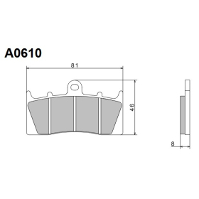 Nissin Brake Pads BMW / Kawasaki 400-1600cc 01-21