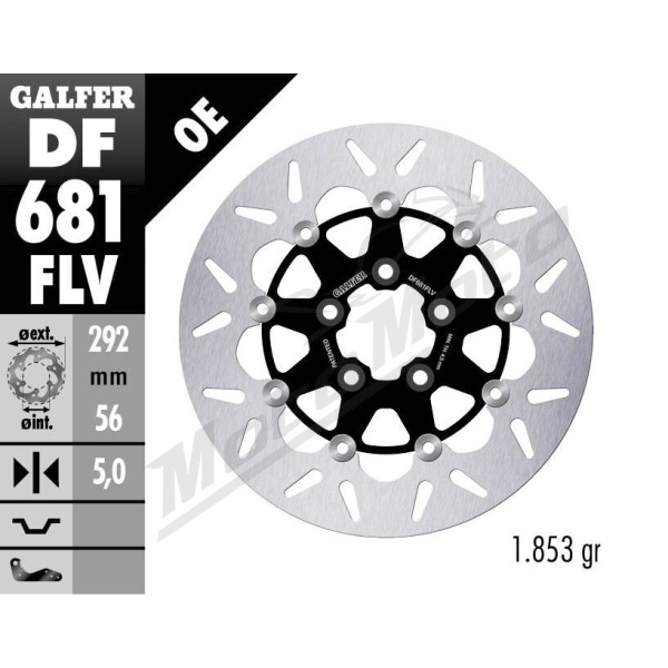 GALFER Brake Rotor Floating Round Harley Davidson FLS / FLST / FLSTC 1340-1923cc 00-24