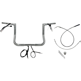 FAT BAGGERS INC. 1-1/4" EZ Install Flat Top Batwing Handlebar Kit Chrome 32mm 91,5cm (30,5cm)