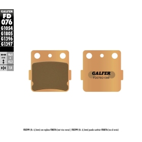 GALFER HH Sintered Brake Pads Honda / Husqvarna / Kawasaki / Suzuki / Yamaha 80-660cc 82->