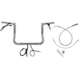 FAT BAGGERS INC. 1-1/4" EZ Install Flat Top Batwing Handlebar Kit Chrome 32mm 91,5cm (30,5cm)