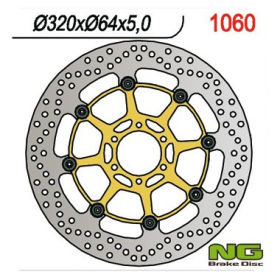 NG BRAKES Front Floating Brake Disc 320mm Aprilia / Benelli / BMW / Cagiva / Ducati 125-1200cc 87-21