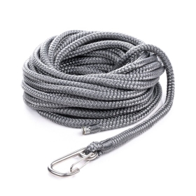 Qvarken Mooring Rope Dockline with hook Grey