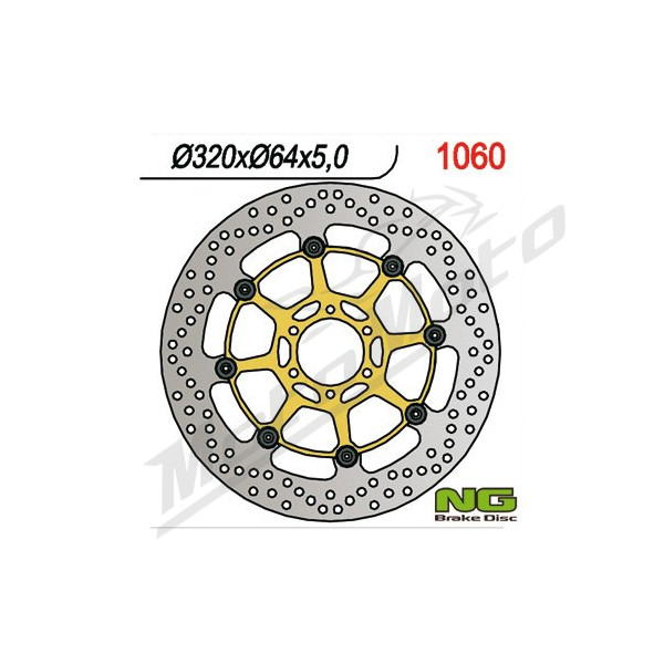 NG BRAKES Front Floating Brake Disc 320mm Aprilia / Benelli / BMW / Cagiva / Ducati 125-1200cc 87-21