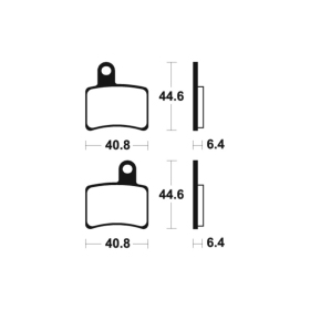 TECNIUM Street Organic Brake pads MA396 Beta REV 80/270 03-08