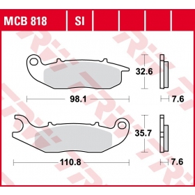 STABDŽIŲ TRINKELĖS TRW MCB818SI OFFROAD