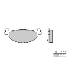 BREMBO Scooter Sintered Metal stabdžių trinkelės GILERA NEXUS / YAMAHA MAJESTY / T-MAX 250-500cc 01-14