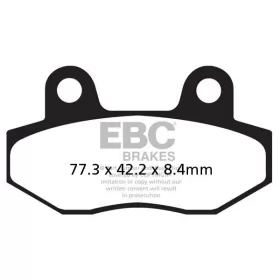 EBC FA-HH serijos Sindered  stabdžių trinkelės HYOSUNG GT 125-650 05-15