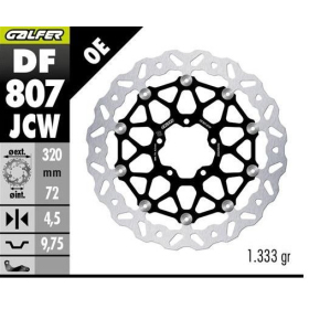 GALFER Front brake disc Ducati Diavel / Hypermotard / Monster / Multistrada 796-1260 10-19