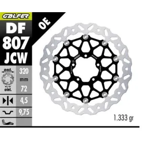 GALFER Front brake disc Ducati Diavel / Hypermotard / Monster / Multistrada 796-1260 10-19