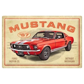 Metal tin sign FORD MUSTANG GT '87 40x60