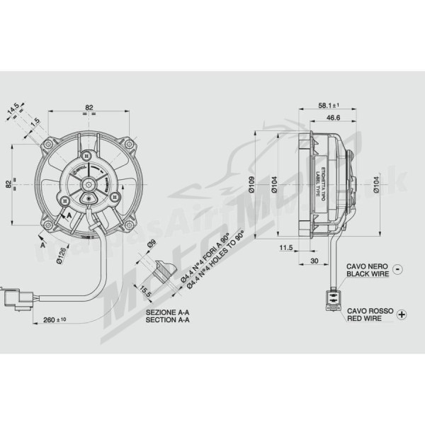 Biketec Radiator Fan Beta / Husqvarna / KTM 125-520cc 08-18