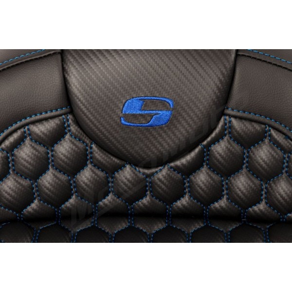SADDLEMEN Honeycomb Roadsofa™ Seat Harley Davidson FLH / FLHR / FLHTCU / FLHX / FLHXS / FLTRXS / FLTRXST 1584-1923cc 08-23