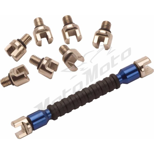 RFX Race Interchangeable Multi Tip Spoke Key - Blue