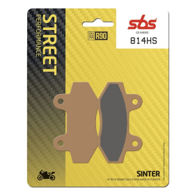 SBS HS Street Excel 814HS Sintered Front Brake Pads Hyosung / Mash 125-650cc 04-17