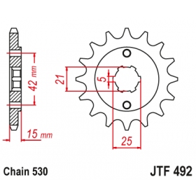 Front sprocket JTF492