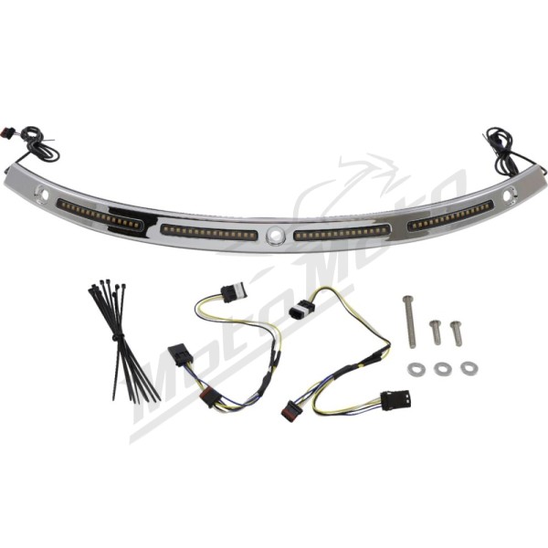 CUSTOM DYNAMICS Genesis® 4 Dynamic LED Batwing Windshield Trim Harley Davidson FLH / FLHT 1690-1923cc 14-24