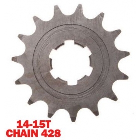 Front sprocket SHL 14-15Teeth