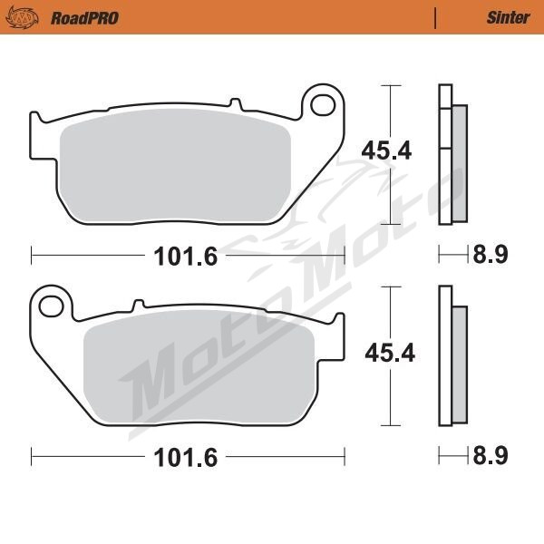 MOTO-MASTER Roadpro Front Brake Pads Harley Davidson XL 883-1200 04-13