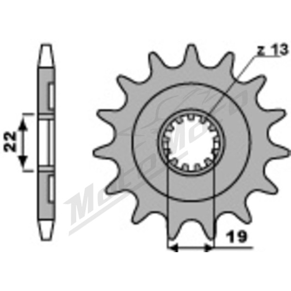 PBR Steel Standard Front Sprocket 2214 - 520 12-13T