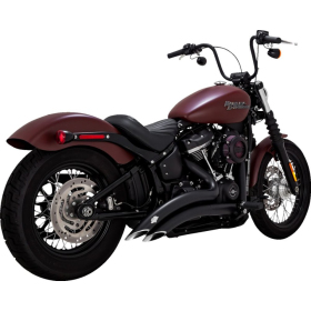 VANCE & HINES Big Radius Exhaust System Black Harley Davidson FLDE / FLSL / FXLRS / FXST 1750-1923cc 18-24